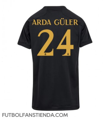 Real Madrid Arda Guler #24 Tercera Equipación Mujer 2023-24 Manga Corta